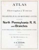 North Pennsylvania Railroad 1886 Philadelphia - Bucks - Montgomery Counties 